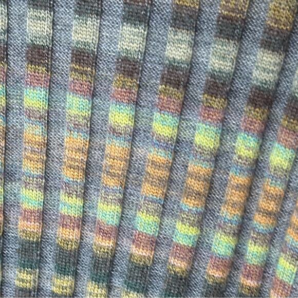 Retro Style Vented Pipes Stripes Turtleneck - MULTICOLORED - Picture 4 of 12